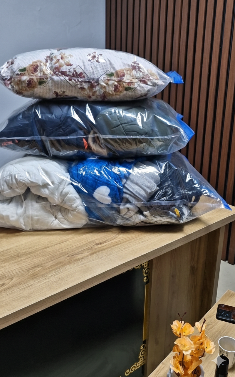 ✨ أكياس التخزين السحرية : الحل الذكي لتنظيم المنزل و حقيبة السفر + مضخة مجانية 🎁